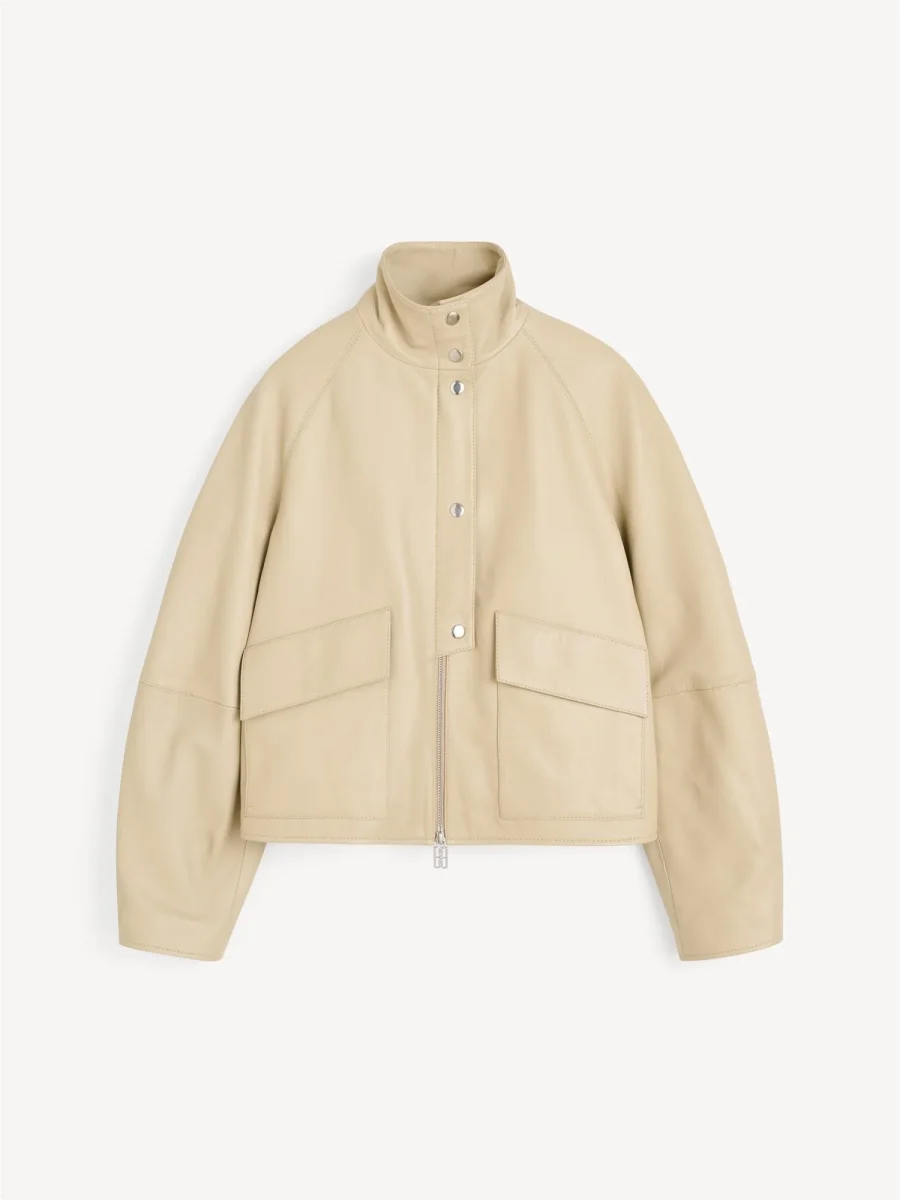 SUZANNE Skinnjakke Beige - Image 2
