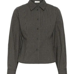 In Wear Mille Black Graphic Check Skjorte