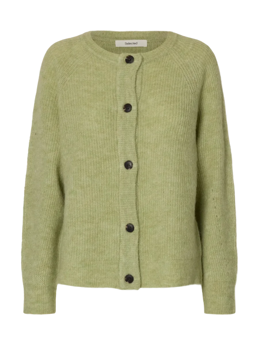 Lulu LS Knit Short Cardigan Mint