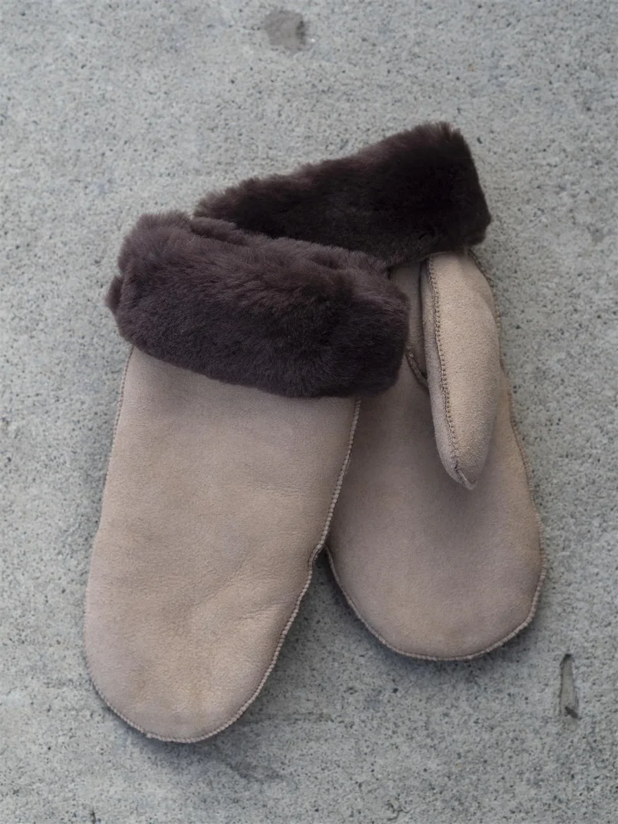 Doa sherling mitten Beige - Image 2