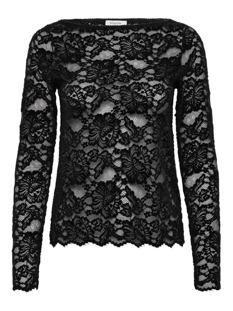 Dania Lace Boatnec Sort