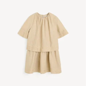 JANIA Kjole i 100% lin Beige