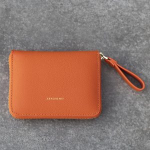 Small Zip Wallet Orange Oransje