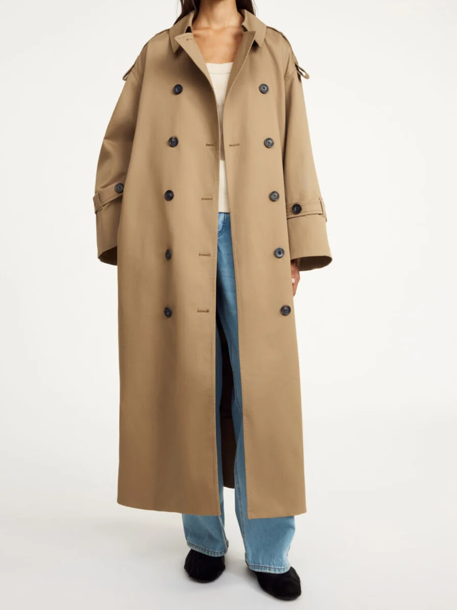 ALAYA Trenchcoat Brun - Image 3