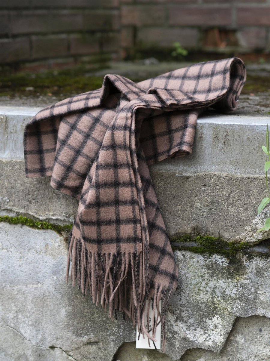 Check Crystal Scarf Brun - Image 2