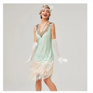 Year 20 Chic kjole gatsby inspirert